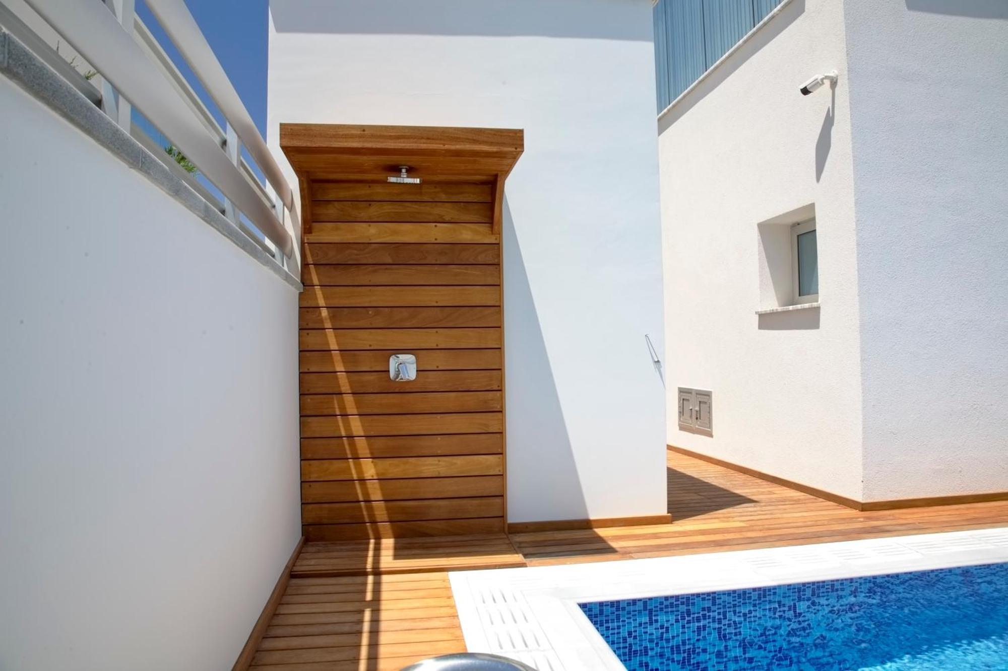Seaview Luxury Villa Jacuzzi & Pool! 2 Min Beach Protaras Ngoại thất bức ảnh