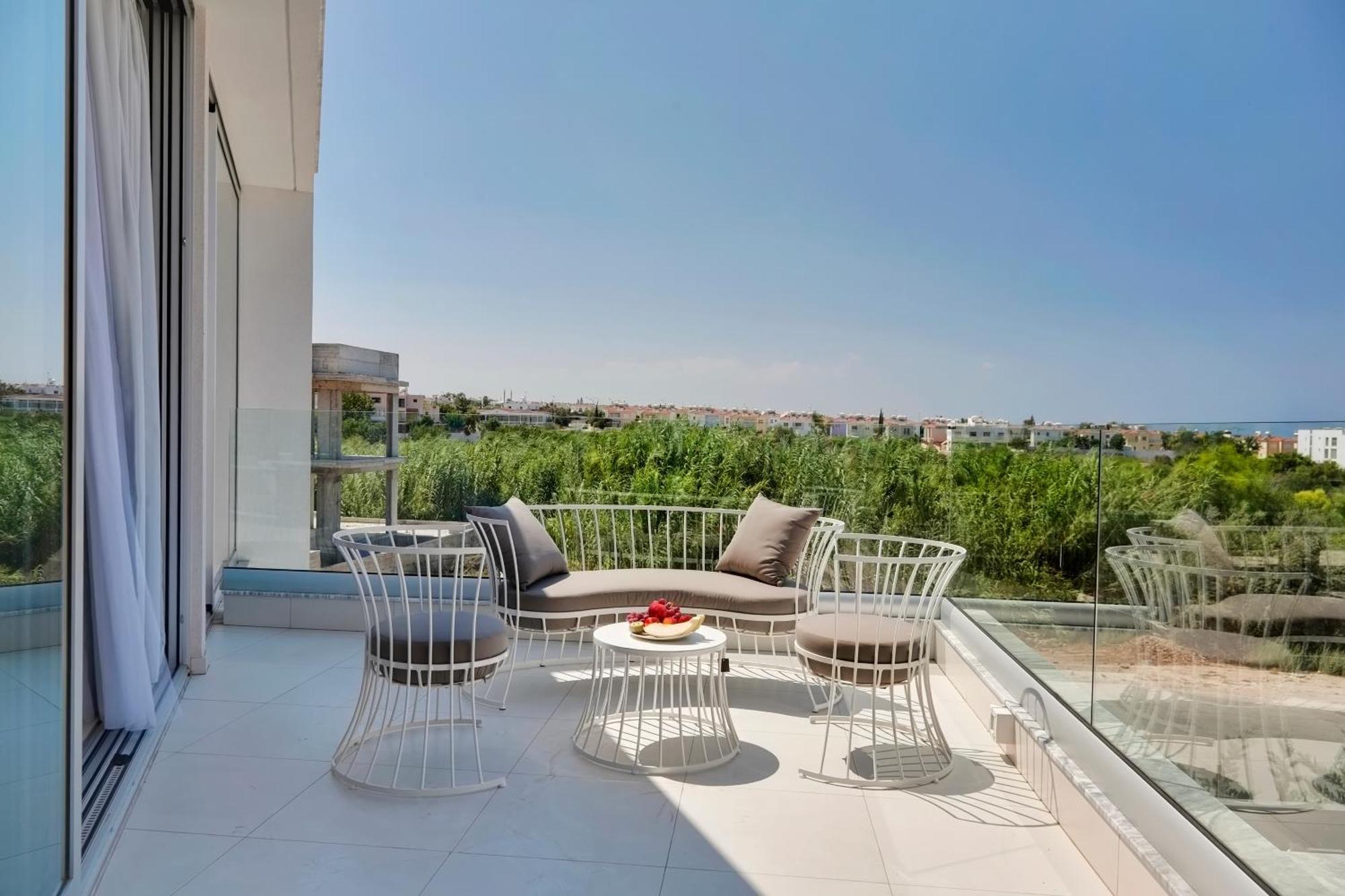 Seaview Luxury Villa Jacuzzi & Pool! 2 Min Beach Protaras Ngoại thất bức ảnh