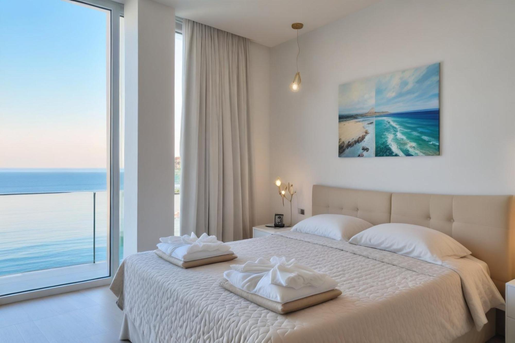 Seaview Luxury Villa Jacuzzi & Pool! 2 Min Beach Protaras Ngoại thất bức ảnh